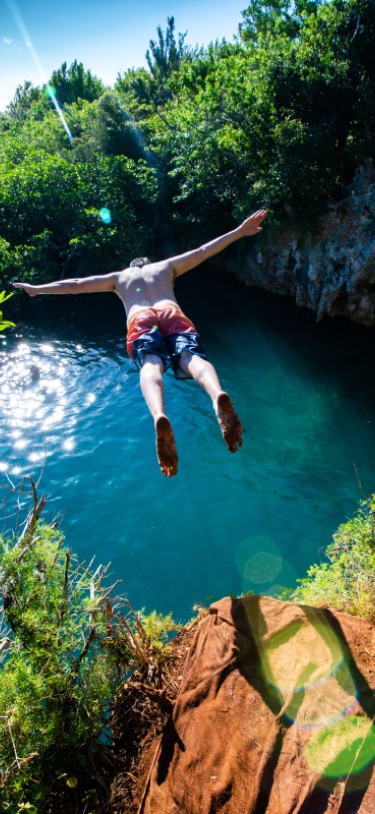Hidden Gems of Bermuda Ltd. – Blue Hole Cliff Jumping