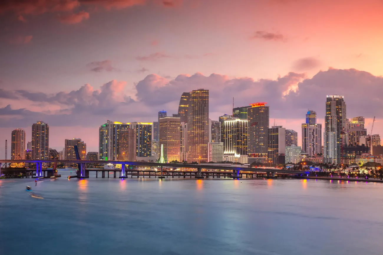 The Miami skyline