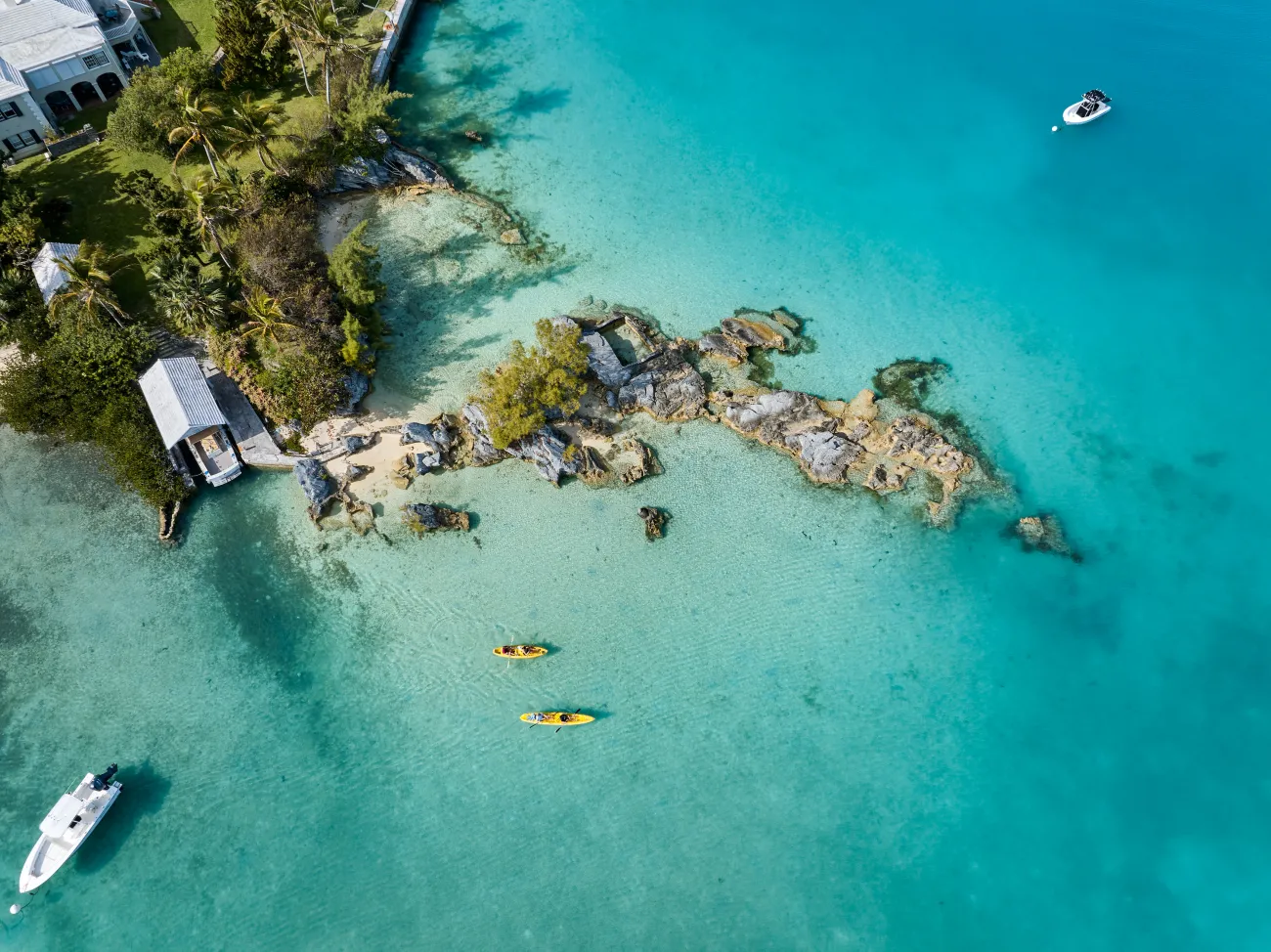 Aerial view of Mangrove Bay