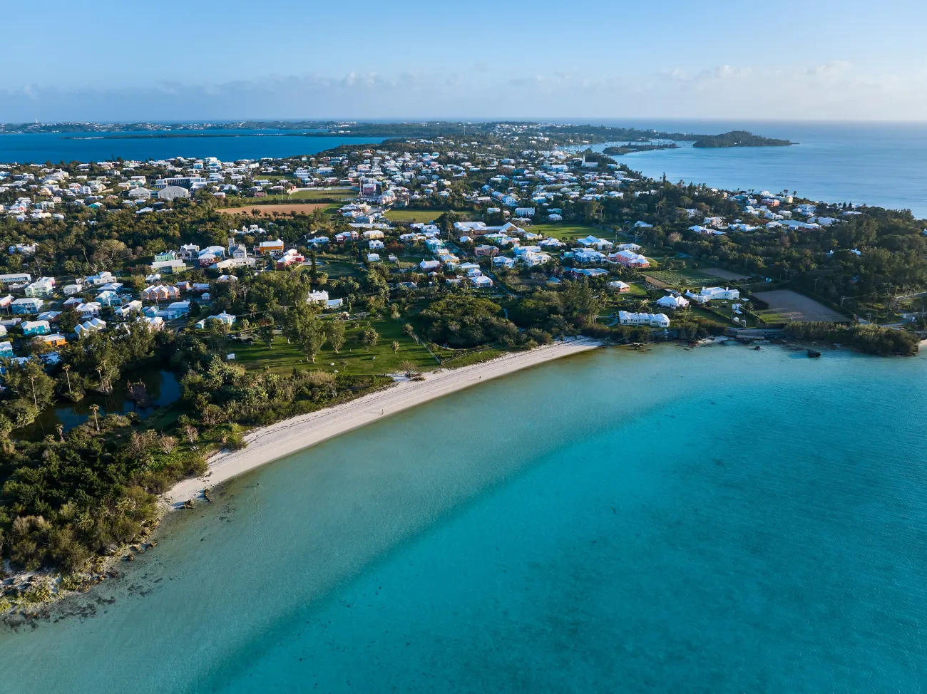 Aerial of Somerset Long Bay