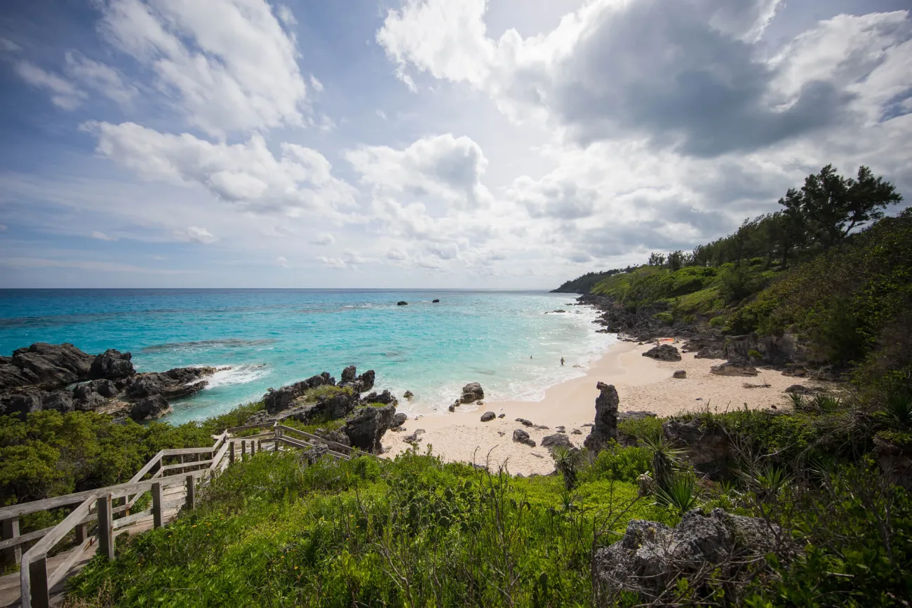 Walkway to Church Bay Beach