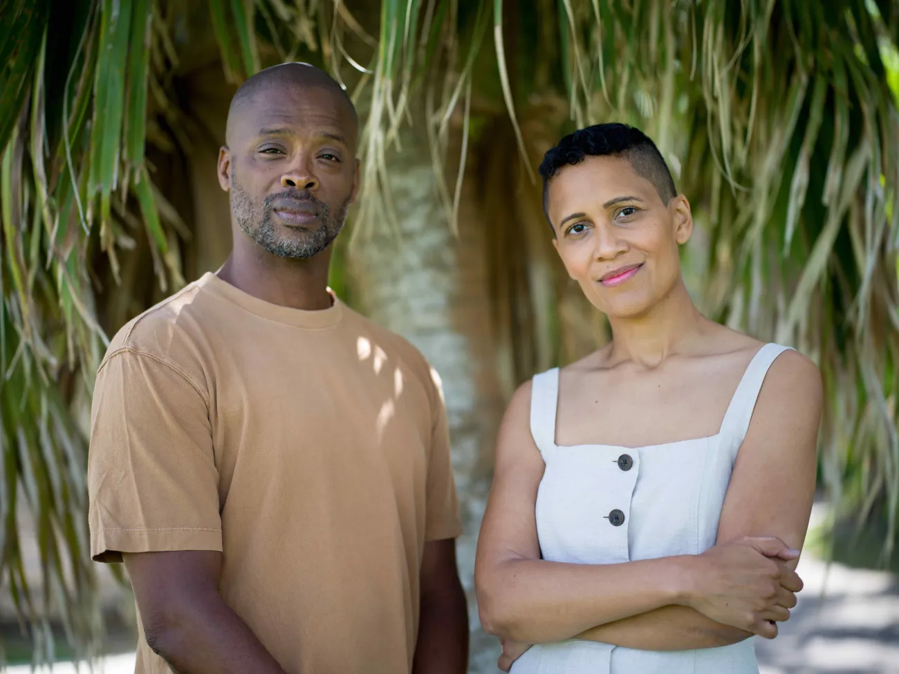 A close up of Unchained on the Rock owners.