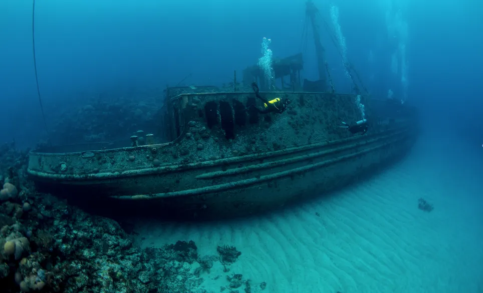 underwater shipwreck