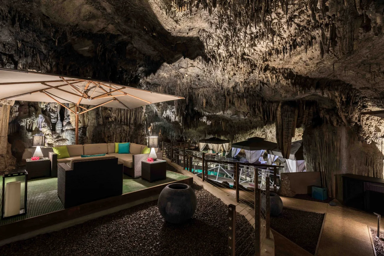 Interior view of Natura Spa at Grotto Bay.