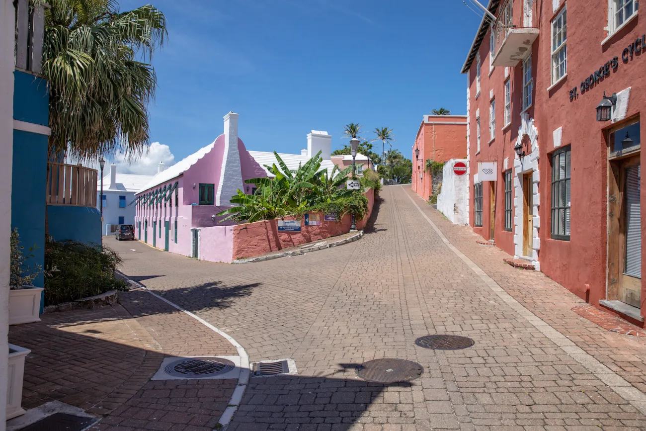 Water Street in St George's Bermuda