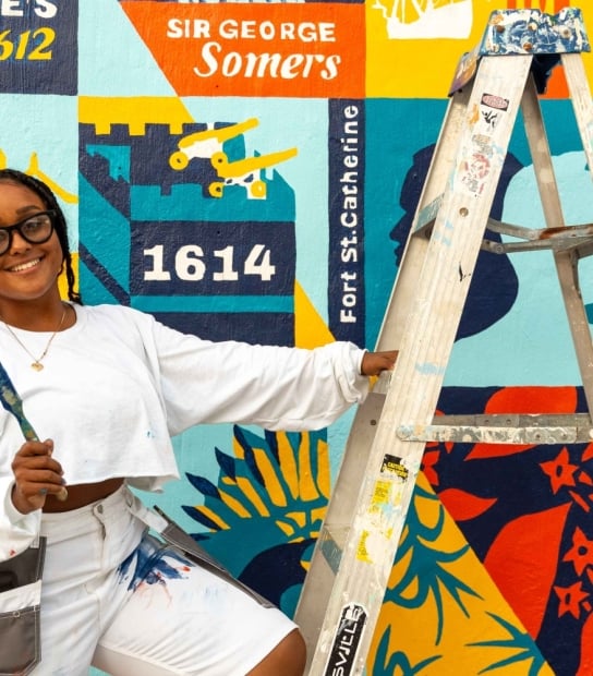 Augmented Reality Experience At The Unsettled Freedom Art Mural