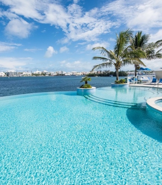 Black Golfers at Newstead Belmont Hills – Newstead Infinity Pool Overlooking Bermuda's Great Sound