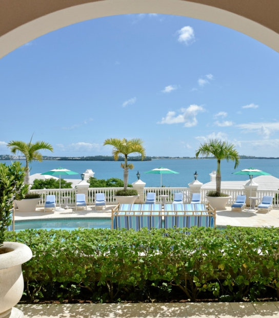 Rosewood Bermuda – Pool Porch View Rosewood