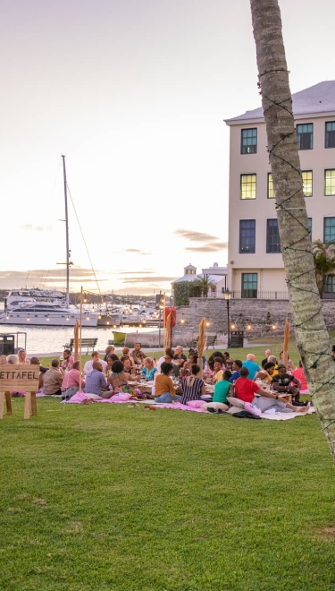 Barr's Bay Park at dusk