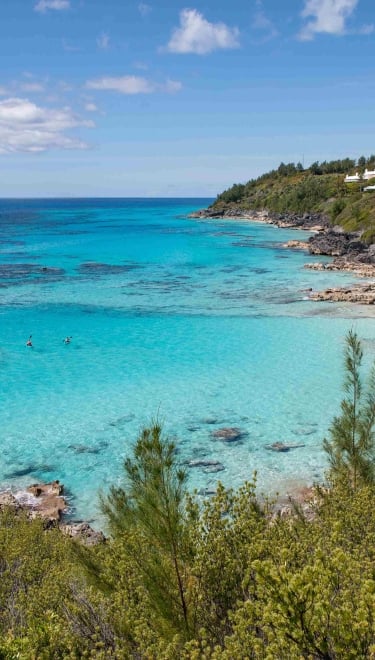 A birdseye view of Church Bay.