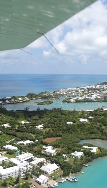 Aerial view from a plane.