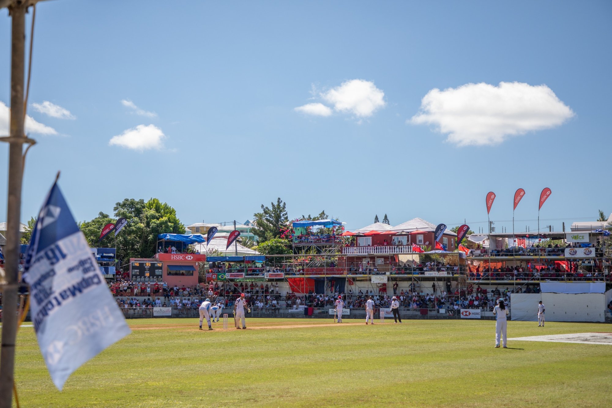 A view of the Cup Match cricket pitch.