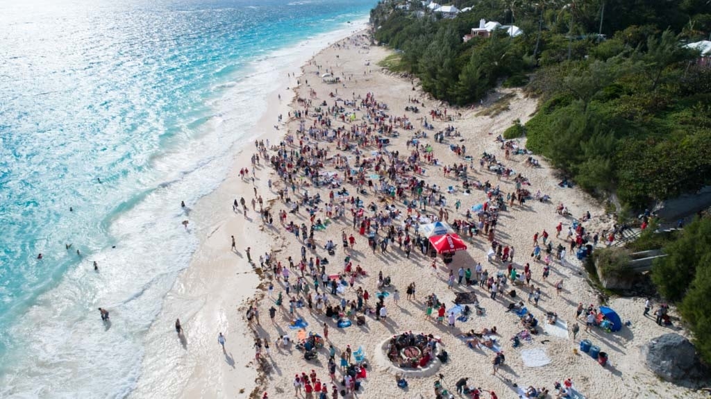 Taking a Break for Bermuda Party