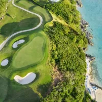 Aerial of a golf course